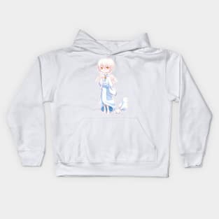 Sweet Angel Bird Anime Boy Kids Hoodie